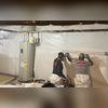 This material is installed on the walls to control any water or moisture that is able to come in through the walls, delivering it to the Water Guard system below.