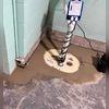 The WaterGuard drainage system and TripleSafe sump pump will keep the basement dry
