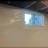 The EverLast basement window provides a major upgrade over the existing, dim window