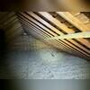This is the attic which was in need of updated insulation to help insulate the home better.