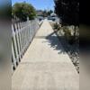 The view of the smooth sidewalk after the Saber Foundation Repair team injected PolyLevel under the concrete slabs to permanently lift and level the walkway.