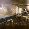 SmartPipe Crawl Space Drainage System was installed around the perimeter of the crawl space floor to capture water from the walls and floor.