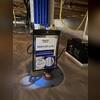 This sump has two pumps ready for heavy rain and a third attached to a battery in case the power goes out.