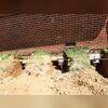Helical piers are strategically placed in spots where the foundation is weakest.