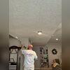 The ceiling in painted.