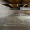 CleanSpace vapor barrier was installed to encapsulate the crawl space and help reduce humidity and moisture levels