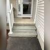 The team installed the stairs and a railing to give the homeowners the confidence they won't slip on the stairs.