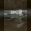 CleanSpace added to floors, walls, and wrapped around piers.