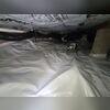 The team installed over 800 sqft of CleanSpace and a SaniDry Dehumidifier to control the humidity in the crawlspace.