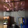 Here is the basement area of the homeowner where we are going to make an extraction point
