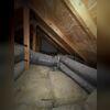 After removing this old dirty insulation, and air sealing the attic floors, our team will bury the HVAC ducts in cellulose insulation.