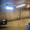Our WaterGuard drains were installed around the perimeter of the basement underneath the floor. We then finish concrete over them, making them concealed.