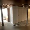 Our finishing crew then put up walls, trim, and the doorway