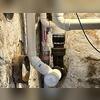 Manometer in place to monitor system pressure and ensure optimal radon reduction performance.