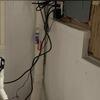 Manometer installed to monitor the radon system's pressure for optimal performance.