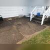 Cracked and sunken, this Stevens Point patio was more of a tripping hazard than a tranquil outdoor retreat.