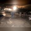 This crawl space is as dry as it can be.