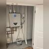 An extraction point was meticulously cored through the foundation floor, allowing for the installation of PVC piping. This setup creates a secure conduit for radon gas to be safely extracted from beneath the foundation, thereby preventing its exposure to the basement environment.