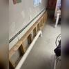 Our team established an extraction point through the basement's foundation floor to mitigate radon accumulation beneath the home. A PVC pipe was installed at the extraction point to facilitate the safe removal of radon, thereby preventing its infiltration through the foundation.