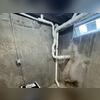 We initiated the project by establishing an extraction point through the foundation floor, effectively depressurizing the radon-laden soil beneath the home. A PVC pipe was then installed at the extraction point to safely channel the radon gas away from the home, thereby mitigating its infiltration.