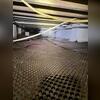 Drainage Matting was installed on the floor in the space to prevent water from pooling and stagnating. It allows water to easily drain to the sump system to be removed from the space.