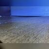 Floor separation caused by settlement.