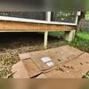 Once that was done, we installed Dig Defense® around the entire perimeter of the shed. Dig Defense® is a below-ground fence system that is 15 inches deep, 4 feet across, and protects structures against all wildlife!