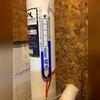 System pressure displayed on the manometer, confirming proper function after installation.
