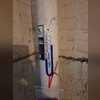 Manometer reading confirms the system is actively running and maintaining proper pressure.