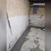 The pipes are intentionally laid within the floor and above the soil to prevent clogging.