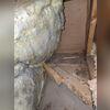 Heavy accumulation of dust and dirt, a sign of deteriorated and inefficient insulation