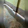 We installed our reliable WaterGuard system along the basement perimeter to catch any water before it enters the living space.