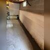 WaterGuard was installed against the floor and walls to collect the water seeping through and direct it to the sump pump for removal.
