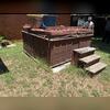 Hot tub covering, walk up stairs to hot tub, hot tub removal in Roanoke, TX