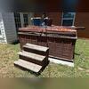 Hot tub covering, walk up stairs to hot tub, hot tub removal in Roanoke, TX