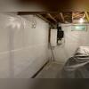 CleanSpace is a strong vapor barrier that protects the basement walls from water damage and directs any water it encounters into the WaterGuard drainage system.
