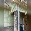 Once the piers were fully installed and the lift was complete, the porch was stabilized and the pillar was realigned with the roofline. The gap was closed and the entryway is now safe.