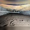 The dirt in the crawlspace will be regraded for drainage.