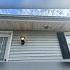 Before the soft wash the gutters on this home were covered in grime. 
 
