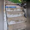 A clear view of the compromised steps in Cedar Rapids, IA, indicating significant unevenness. This condition posed a direct safety risk and required expert leveling to ensure a secure environment.