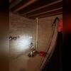 This old sump pump could not keep up with the water problems in this basement.