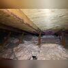 The accumulation of materials and dust shows the need for improvement to reduce heat loss.