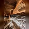 Our expert crew got to work on insulating this 5,595 board foot attic with fluffy fiberglass.