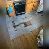 This rotten subfloor presents a very dangerous situation for this homeowner. The floor could fall in at any moment!