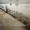 A shallow trench was created around the interior perimeter to make space for the WaterGuard system.