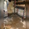 Our crew completed the WaterGuard drainage system and sealed it with fresh concrete for a clean look.