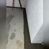 Our crew completed the WaterGuard drainage system and sealed it with fresh concrete for a clean look.