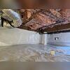 Our crew sealed the crawl space using the durable CleanSpace vapor barrier.