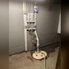 To replace the open sump pit, Frank's Basement Systems installed a SuperSump sump pump system. It not only reliably handles large volumes of water but comes in a liner with an air-tight lid so critters or debris cannot make their way into the system!