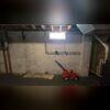 The basement wall before straps were installed.